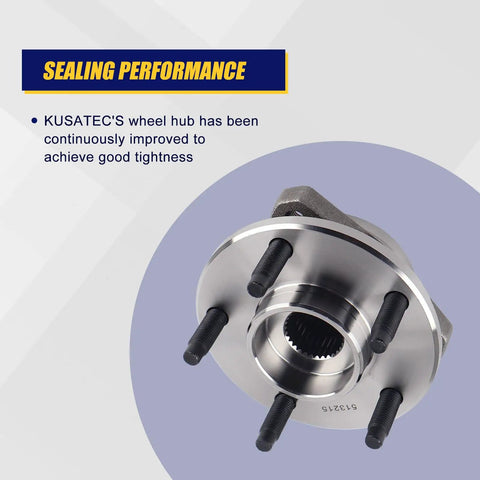 Front Wheel Bearing And Hub Assembly 513215 2 Pcs For 2004 To 2007 Chevy Malibu And 2005 To 2007 Pontiac G6 Front Non ABS