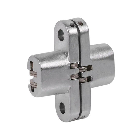 Hidden Hinge Zinc Alloy Invisible Folding Door Cross Hinge With 180 Degree Opening For Wardrobes And Folding Doors, Heavy Duty Stainless Steel Buffer Damping, Size Options 43.7mm 60.4mm 68.8mm 94mm, Rust Resistant And Easy Maintenance