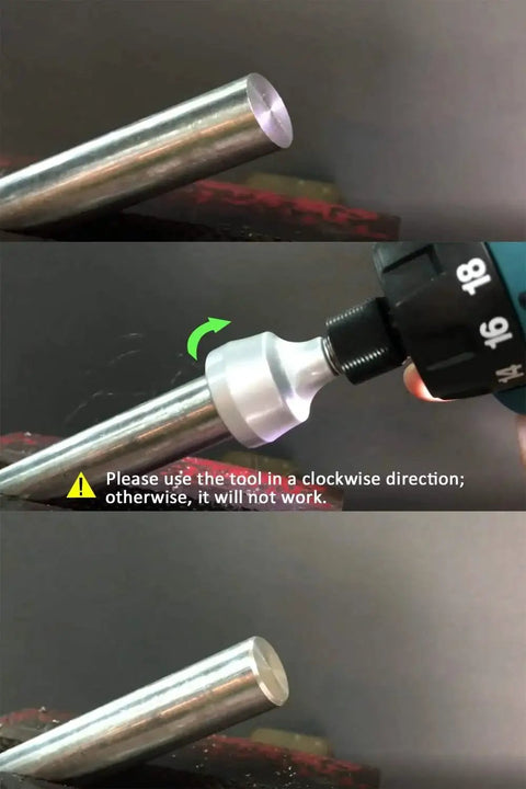 HSS Deburring External Chamfer Tool For Metal And PVC With Quick Release One Quarter Inch Hex Shank Deburring And Chamfering Bit For Stainless Steel Copper Aluminum And PVC Pipe One Eighth To Three Quarters Inch Range Three To Nineteen Millimeters CONQUER used on metal pipe