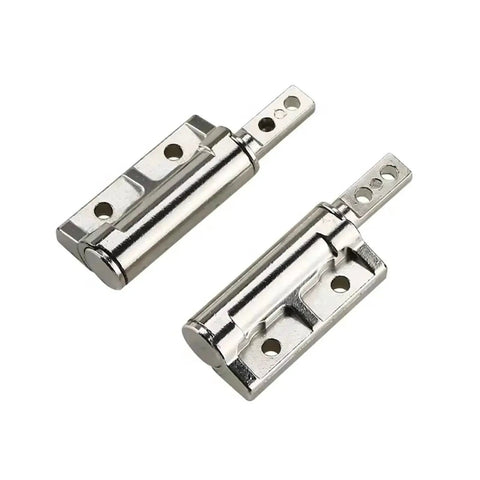 Zinc alloy damping hinge pair for cabinet doors, chrome finish, 360 degree rotation, 2.5 N.m torque