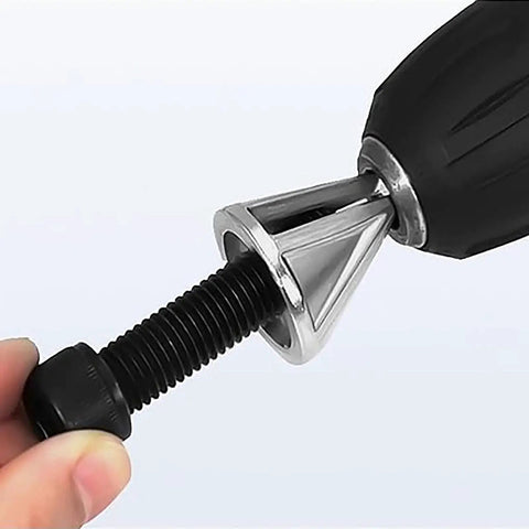 Deburring Chamfer Tool With Hexagonal Handle And Six Slots For Burr Removal And Edge Beveling On Metal Plastic Wood For DIY Projects