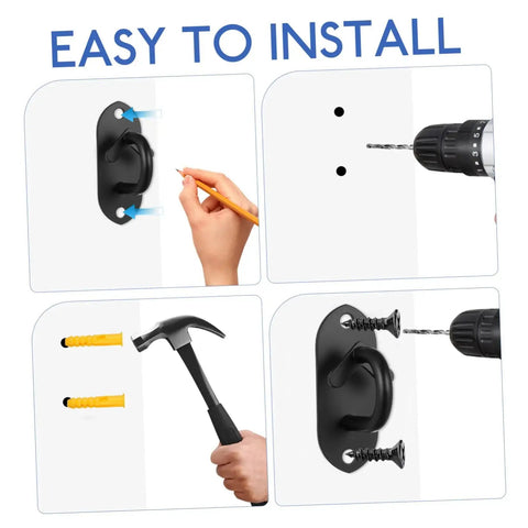 Resistance Band Anchors Ceiling Hangers For Secure Wall Mounting And Versatile Home Gym Use installation process