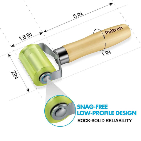 Seam Roller With Dual Ball Bearings For Professional Application In Automotive Sound Deadening Wallpaper Vinyl Projects
