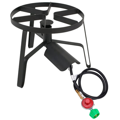 High Pressure 10 PSI Propane Regulator Hose Assembly With 48 Inch Hose And Flow Regulating Brass Valve For Type 1 QCC1 Connections