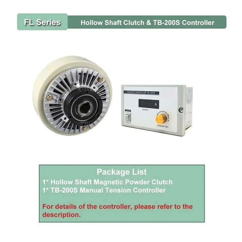 Magnetic Powder Clutch Brake Tension Controller Kit For Industrial Motors 6 12 50 100 Nm Torque 0.6 1.2 5 10 Kg Range DC 24V
