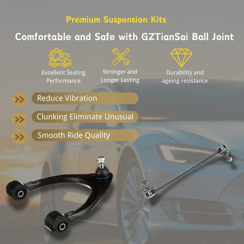 Chevrolet Suburban 2500 Front Suspension Kit With Tie Rod End Ball Joint Sway Bar Link Idler Arm Pitman Arm For 2001 2002 2004 2005 2006 8.1L V8 4WD 3 Groove Spline components on display