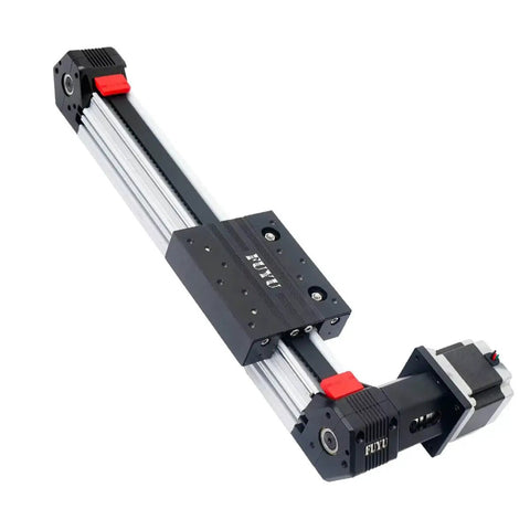 Belt Drive Beefy Linear Stage For CNC Machines, Dual Rail Guide With Maintenance Free, Dustproof Design, 100mm Stroke Work Size