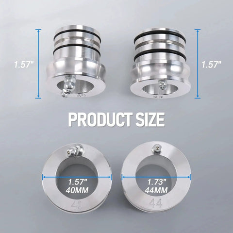44 40mm Front And Rear Wheel Bearing Greaser Tool For Polaris with product size indicators for aluminum body