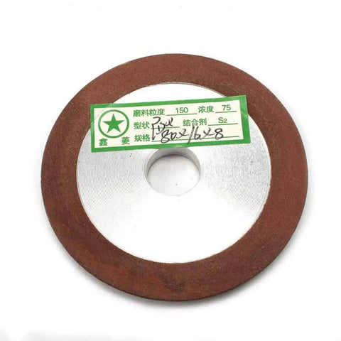80mm Diamond Grinding Wheel Sharpener For Carbide Cutters And Metal Milling Tools Pro Grade Disc Grit 150 16mm Shaft