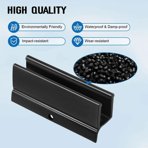 Sliding Shower Door Bottom Guide For Glass Doors Up To Half Inch Wide Plastic Track Guide Measuring Half Inch Wide