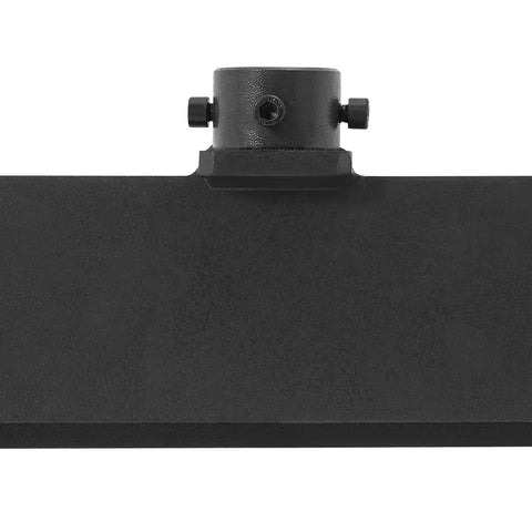 Close-up of Beefy 14 Inch Press Brake Attachment For 12 To 20 Ton Hydraulic Presses, Durable 45 Steel Construction, Black Finish