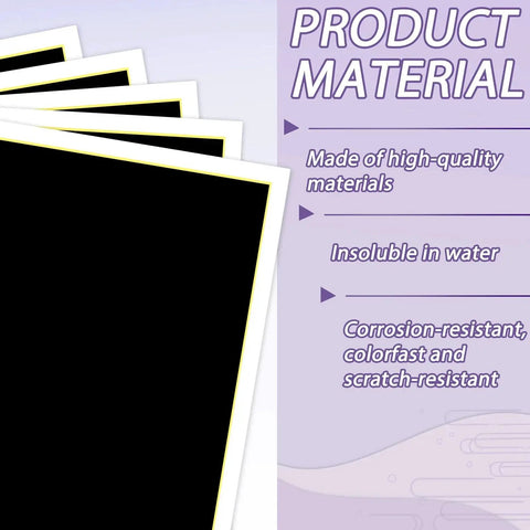 Two Pieces Laser Engraving Marking Paper 15.3 By 10.6 Inches For Ceramics Glass Metal Laser Cutting And Engraving DIY Crafts Black Cut to Any Size.