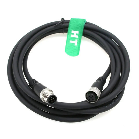 M12 5 Pin Male To Female Shielded Heavy Duty Cable For Actuator And Sensor Signals In Industrial Controls And Automation 5M PVC Jacket Aviation Connector