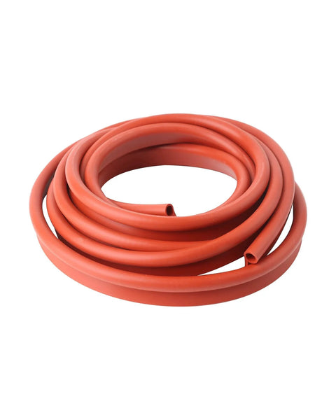 Coiled Pro Grade 13-Foot Silicone P-Gasket Seal for Smokers and BBQ Doors, High-Temp Replacement with Seven Sixteenth Inch Thick by Seven Eighth Inch Wide.