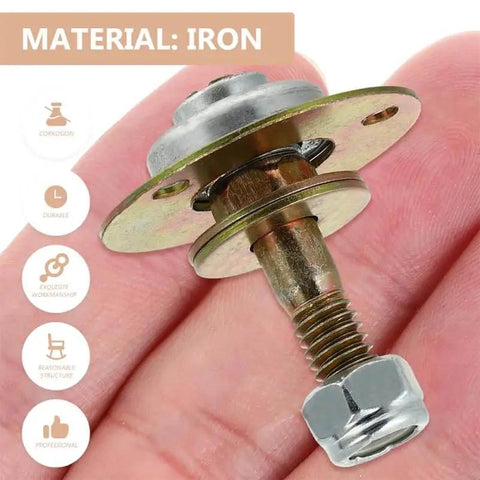 Rocking Chair Bearings Replacement Kit Four High Precision Metal Bearings For Rocking Chair Repair And Assembly With Durable Iron Plated Connectors For Smooth Glide And Easy Do It Yourself Fixes 2.04 By 0.78 By 0.78 Inches shown on a palm