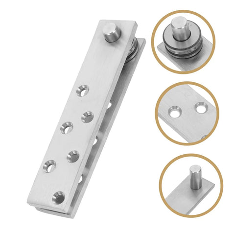 Hidden 360 Degree Door Hinge For Secret Bookcase Doors, Heavy Duty Concealed Pivot In Stainless Steel, Smooth Quiet Operation