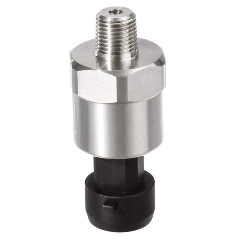 FASTROHY stainless steel pressure transducer with 1/8 NPT thread and black plastic base.