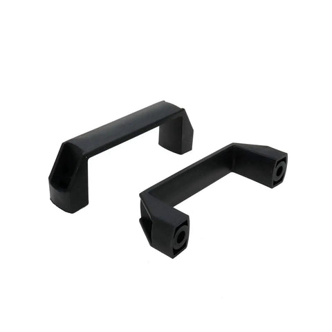 2 Pack Nylon Grab Handles 115mm Center To Center 136mm Total Length All Weather Black For Doors Cabinets Drawers Luggage Or Mechanical Equipment 8mm Mounting Hole Diameter Reinforced Nylon Construction