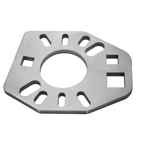Stainless Steel Pinion Yoke Wrench Tool For Ford Dana AMC GM Axles And Flanges, showing center socket hole and multiple openings