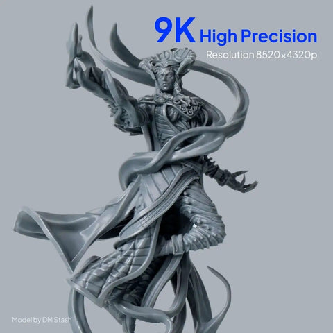 9K high precision model printed with Mars 5 Ultra Resin 3D Printer with 7 inch 9K mono LCD and 18 micron XY resolution.