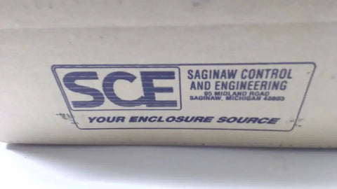 SCE label on packaging for Beefy Industrial Steel Control Panel Enclosure 15x12x7 Inches Heavy Duty Electrical Box B10176Pnl20