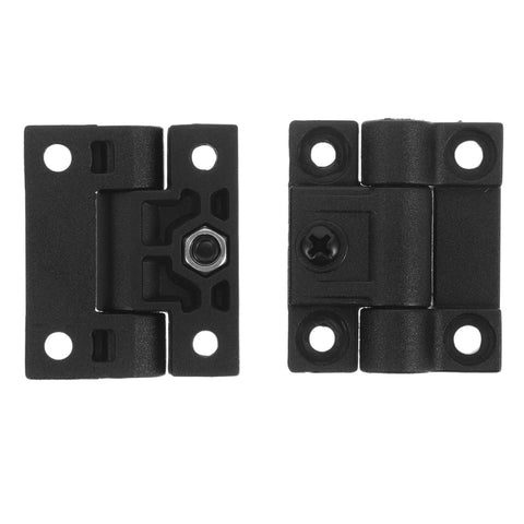 Plastic Folding Cabinet Door Hinge With 90 Degree Torque Adjustable Friction And Reinforced Plastic Bearing Universal Fit For Kitchen Cabinets Office Desks Furniture And Storage Units 1 Pair DOITOOL, front and back view.