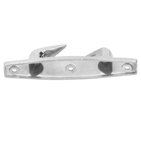Side view of Bow Chocks For Boat 4.69 Inch 316 Stainless Steel Mooring Cleats Set Of Two Left And Right Fairlead Dock Cleats
