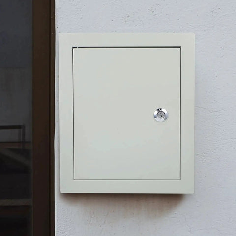 Weatherproof Outdoor Electrical Junction Box With Beefy Rugged Iron Enclosure And Mounting Plate Dustproof And Waterproof Exterior Panel Box