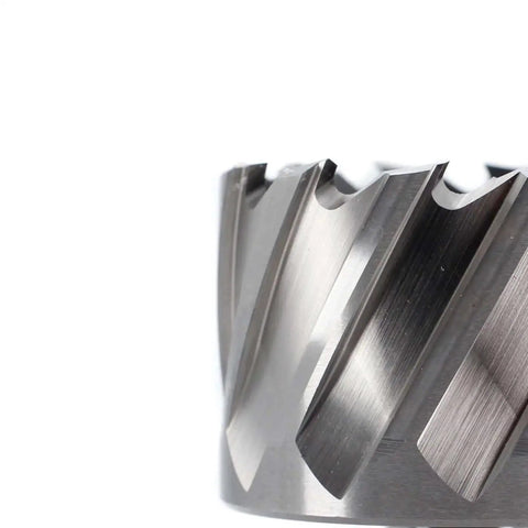 Annular Cutter for Magnetic Drill Press Oscarbide 2-1/4 Inch Diameter, showing dual teeth design close-up view