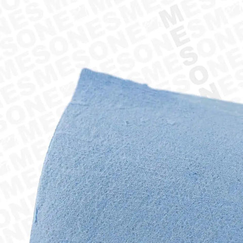 Close-up of blue shop towel roll texture, product focus: Blue Shop Towels On A Roll Bundle 6 Pack For Garage And Workshop Absorbs Oil And Grease Multipurpose Paper Towels For Cleaning Cars, Tools, And Messes.