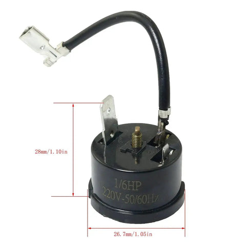 Refrigerator Thermal Overload Protector One Sixth HP 125W Round Freezer Compressor Overload Switch For Car Fridge Portable Freezer
