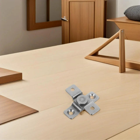 2 Pack Adjustable Torque Stainless Steel Damping Hinges for Cabinets and Doors shown on wooden surface, industrial use
