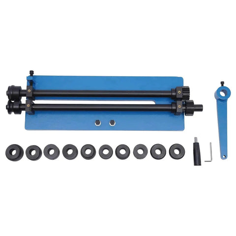 Heavy Duty Bead Roller Kit With Stand For Sheet Metal Beading And Flanging Includes Six Die Sets Pro Grade Steel Beading Tool