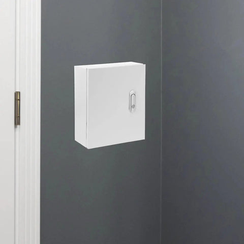 Heavy Duty Wall Mount Stainless Steel Electrical Junction Box Weatherproof Outdoor Power Distribution Enclosure on wall