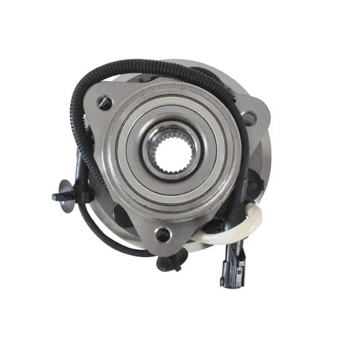 Front view of 4WD Front Wheel Hub Bearing Assembly With ABS For Ford Ranger 2000 2001 2002 And Mazda B3000 B4000 5 Lug 4X4 Direct Fit OEM Replacement