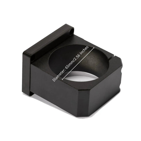 65mm Aluminum CNC Spindle Holder Z Clamp for Mauter Pro, side view, showing dimension details.