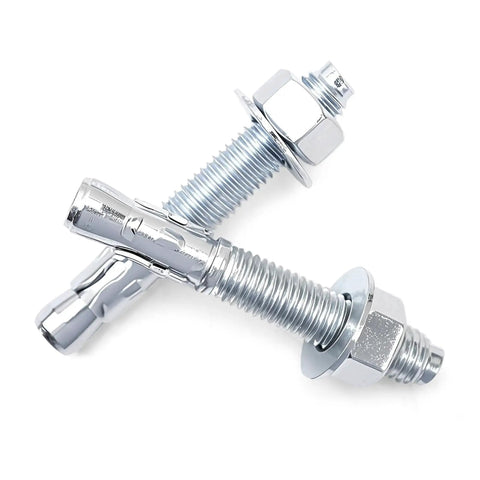5/16 Inch Wedge Anchor For Concrete, Carbon Steel, Anti Rust Finish, All Thread Design, 30 Piece Pack, Corrosion Resistant Construction