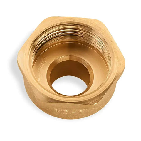 Brass pipe fittings adapter half inch male to one inch female threaded nipple corrosion resistant and high temperature rated durable connector