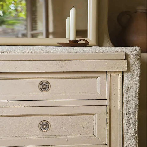 Drawer with Antique Bronze Round Ring Drawer Pulls Set Of 8 Including Screws For Dresser Wardrobe Closet Bedroom Furniture Decoration