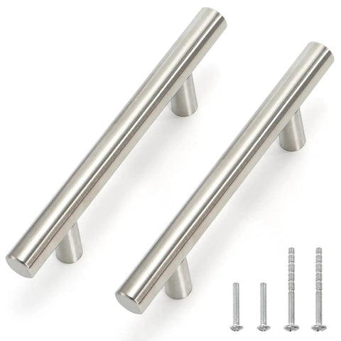 30 Pack 5 Inch Cabinet Pulls With 3 Inch Hole Center In Satin Nickel Premium Stainless Steel For Kitchen Cabinets And Drawers