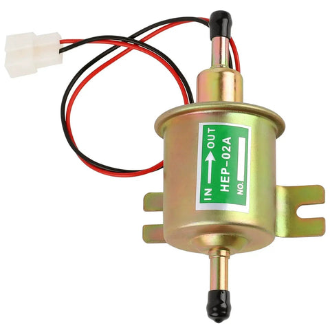 12V Inline Low-Pressure Fuel Pump Go-To Transfer Pump For Gasoline And Diesel Engines, Delivers 2.5 To 4 PSI