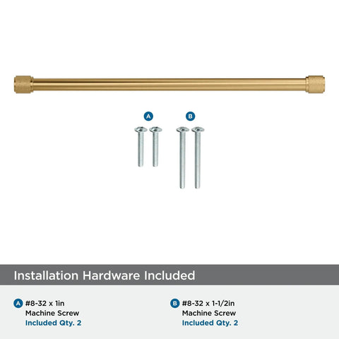 Faraday Champagne Bronze Cabinet Pull Twelve and Five Eighths Inch Center to Center Thirteen and Seven Sixteen Inch Overall Length with screws