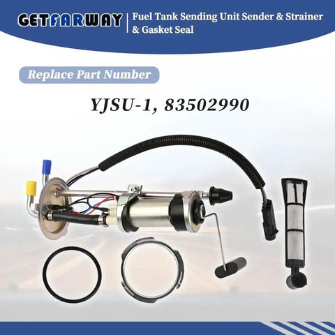 Fuel Tank Sending Unit With Strainer, Gasket Seal And Pump Replacement For Jeep Wrangler YJ 1987 1988 1989 1990 Models, 2.5L And 4.2L Engines, YJSU 1 Compatible