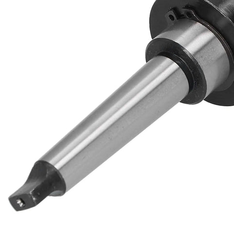 Close-up of MT2 Annular Cutter Arbor With Three Quarter Inch Weldon Shank Chuck For Internal Water Cooling, High Concentricity Extension Rod