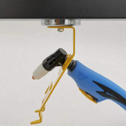 Magnetic TIG Torch Holder For Welding Torch Stand With 50 Pound Magnetic Base Universal Weld Tool Magnet Stand Iron Construction Protects Tungsten Tips And Ceramic Nozzles Safe When Used Upside Down Delivers Stable Access And Safer Hands Free Welding
