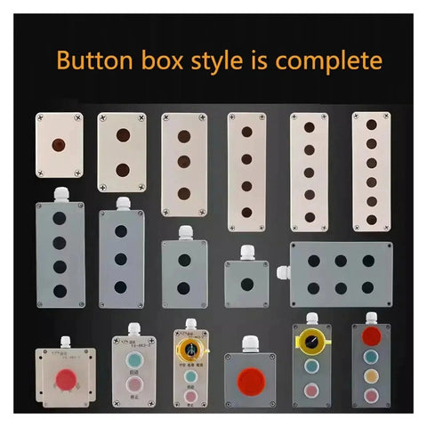 Multiple styles of Push Button Switch Control Station Box 1 Piece IP67 Waterproof Cast Aluminum Explosion Proof Junction Box.