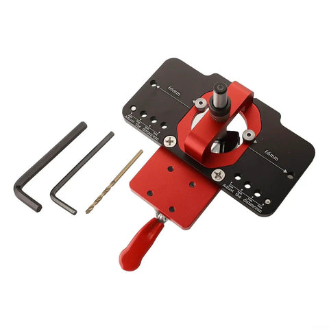 35mm Jig Drill Guide For Hinges With Adjustable Offsets And Premium Aluminum Construction Anti Corrosive Drill Bit Easy To Use Setup