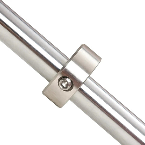 Four Pack 304 Stainless Steel Shaft Collars Set Screw Style With 1/4 Inch Bore 1/2 Inch Outer Diameter And 5/16 Inch Width For CNC Machines