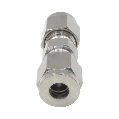 Goldpea stainless steel 304 compression union, 8mm OD x 8mm OD tube fitting, pack of 2