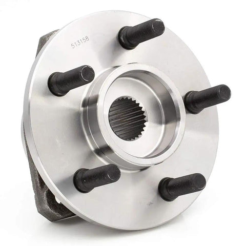 Front Wheel Hub Bearing Assembly For Jeep Wrangler 2000 To 2006 And Cherokee 1999 To 2001 Non ABS 5 Lug With Full Cast Rotors